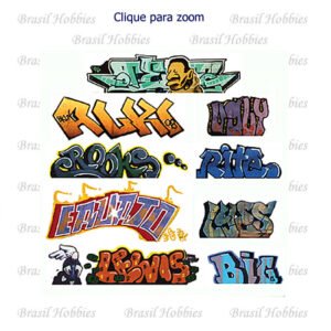 Decal para Grafitar Vagões pré Cortados a Laser - BLA-2245