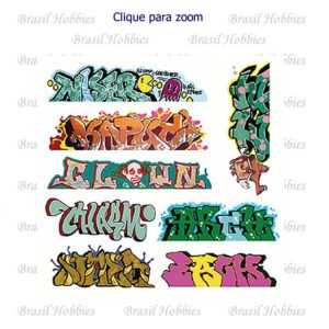Decal para Grafitar Vagões pré Cortados a Laser - BLA-2248