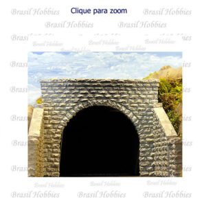 Bocal de Tunel Imitação Pedra Cortada para Linha Dupla - CHO-8350