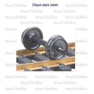 Rodeiros Kadee 28'' para Carga Preto Metal 12 na Embalagem - KAD-524