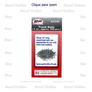 Pregos Atlas para HO e N - Quantidade aproximada 400 - ATL-2540