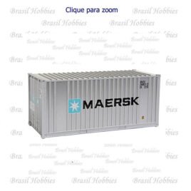 Container Walthers 20 Pés Ribbed-Side Maersk – WAL-8001