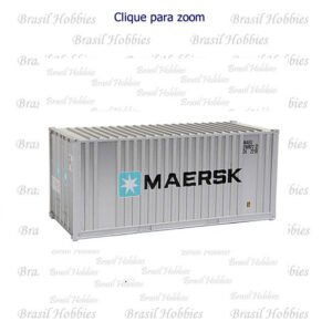 Container Walthers 20 Pés Ribbed-Side Maersk - WAL-8001