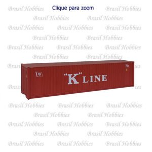 Container Walthers 40 Pés Hi-Cube K-Line - WAL-8203
