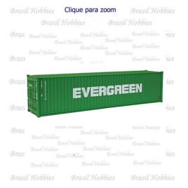 Container Walthers 40 Pés Hi-Cube Corrugated Evergreen – WAL-8258