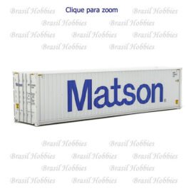 Container Walthers 40 Pés Hi-Cube Corrugated Matson – WAL-8263