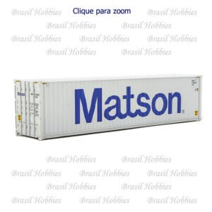 Container Walthers 40 Pés Hi-Cube Corrugated Matson - WAL-8263