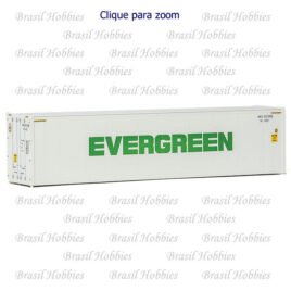 Container Walthers 40 Pés Hi-Cube Refrigerado Evergreen – WAL-8360