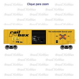 Vagão Roundhouse 50 Pés ACF Box Car Santa Fe/ Railbox #51006 – RND-1253