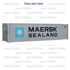 Container Walthers 40 Pés Hi-Cube Corrugated Maersk Sealand – WAL-8255