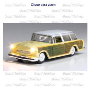 Station Wagon 1950-1960 com Iluminação dos Farois e Lanternar Traseiras - WOO-JP5599