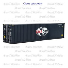 Container Walthers 40 Pés Hi Cube Corrugated CMA-CGM– WAL-8260