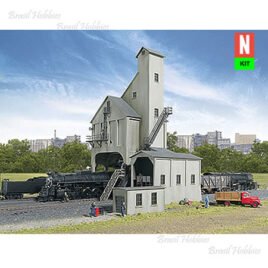 Escala N Walthers – Modern Coaling Tower – Kit para Montar – Medidas: 12.7 x 13.3 x 18.4cm – WAL-3262