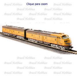 Escala N – Locomotiva EMD E9 AB Set, UP #950A/950B, Yellow & Gray Ambas com Som de DCC – BLI-3628-29