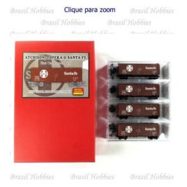 Escala N – Vagão Micro Trains Runner Pack 40 Pés Plug Door Boxcar – 4 na Embalagem – MIC-99300002
