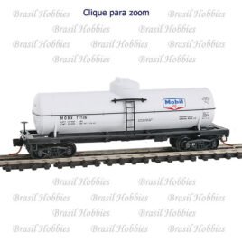 Escala N – Vagão Micro Trains 40 Pés Tank Car Mobil Oil #11103, 11105, 11124 & 1136 – 4 na Embalagem –  MIC-99300046