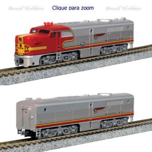 Escala N -KATO ALCO PA-1 e PB-1 Warbonnet Santa Fe #70L e 70A com Som Esu na PA-1 - KAT-176-4120-LS