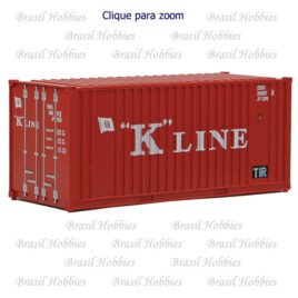 Container Walthers 20 Pés c? Flat Panel “K”Line – WAL-8013