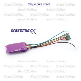 Decoder Soundtraxx Modelo MC2H104OP 4 funções DC/DCC – Luz e Movimento – para Qualquer Locomotiva  que Tenha o Soquete de 8 pinos – SOU-852003