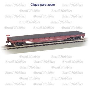 Vagão Bachmann 52`Flat Car Pennsylvania #469530 – BAC-17314