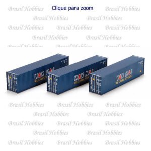 Container Athearn 40 Pés Hi-Cube Wan Hai (3) – ATH-29171