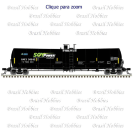 Escala N – Vagão Atlas Trinity 25500 Gallon Tank Soy Power Bio Fuels GATX #30829 – ATL-50006181