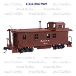 Vagão Walthers Proto 30′ Wood Caboose Santa Fe ATSF #1436 – WAL-103207