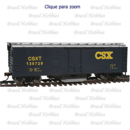 Vagão Walthers 40′ Boxcar CSX com Limpa Trilhos #135720 – WAL-1754