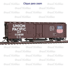 Vagão Walthers 40′ Boxcar UP com Limpa Trilhos #113808 – WAL-1756