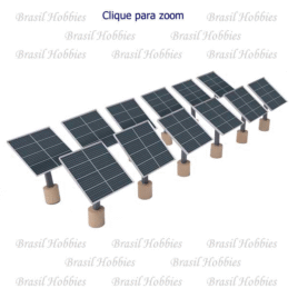 Painéis Solares (fotovoltaicos) – Kit com 12 para Montar – WAL-4196