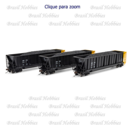 Conjunto de Vagões Athearn Gôndola Berwick com Carga de Carvão SRPX (3) – ATH-1390