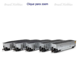 Conjunto de Vagões Athearn Coalporter com Carga Union Pacific (5) – ATH-81605