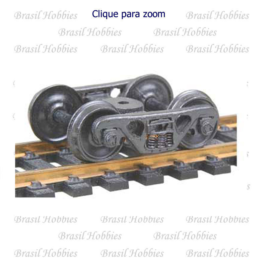 Truque Kadee A.S.F. com Rodas RP-25 de 36″ com fundo liso – 1 Par – KAD-555